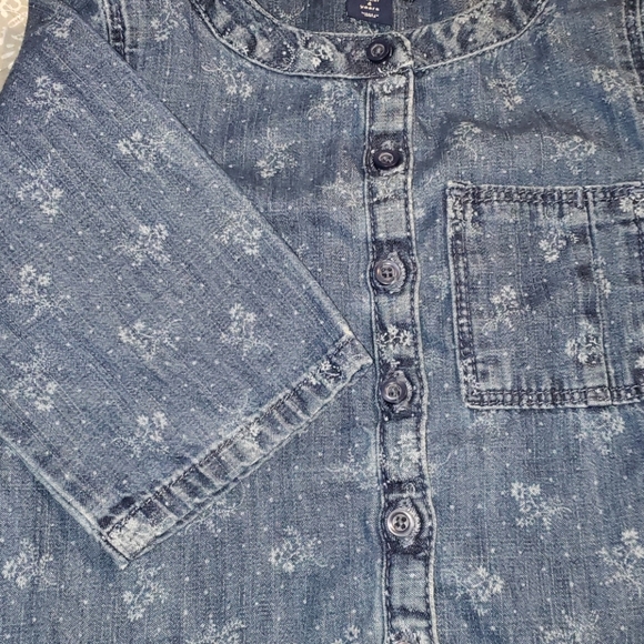 Baby Gap Jean Floral Print Romper Size 4T - Picture 9 of 14